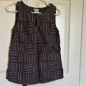 Click by color me cotton 100% linen sleeveless top lagenlook boho